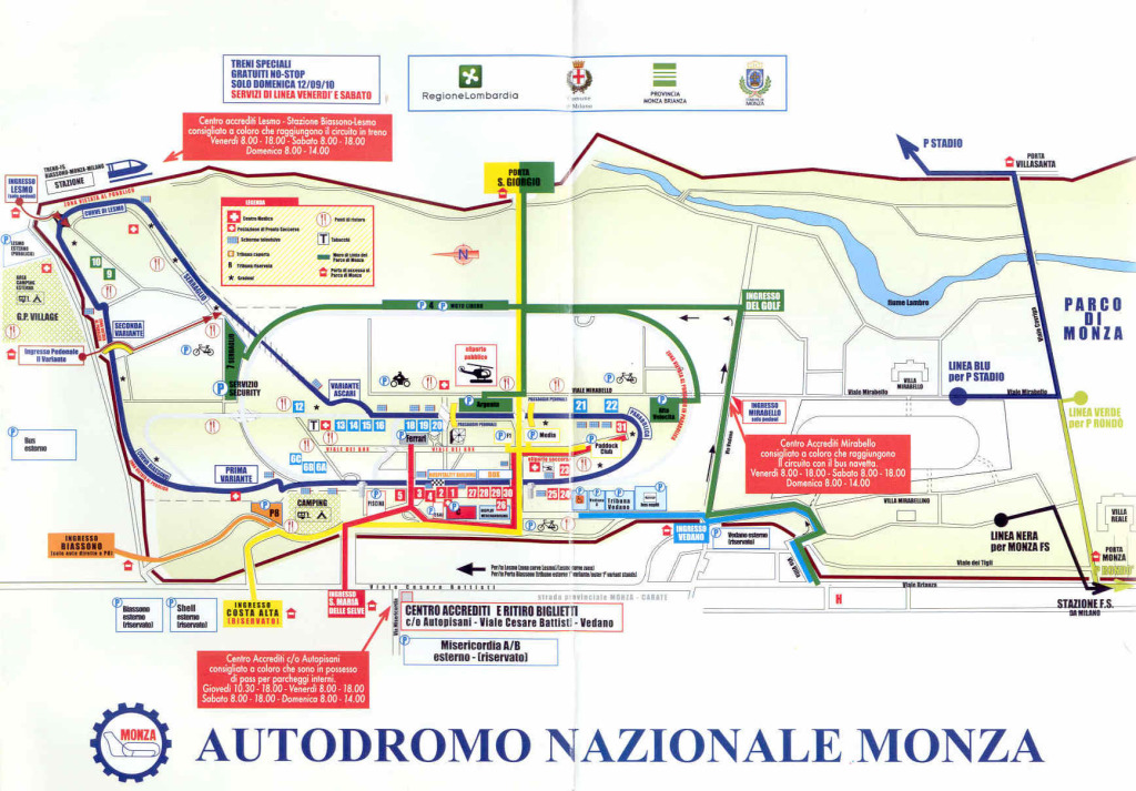 MappaAutodromodiMonza